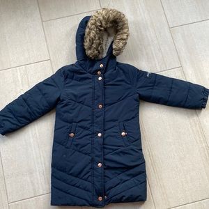 Cute Girl’s Abercrombie winter jacket with hoodie size 5/6